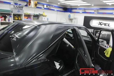 W124의 놀라운 부활! 벤츠 300E의 리스토어 사틴블랙 전체랩핑 / 동대문,광진구,중랑구