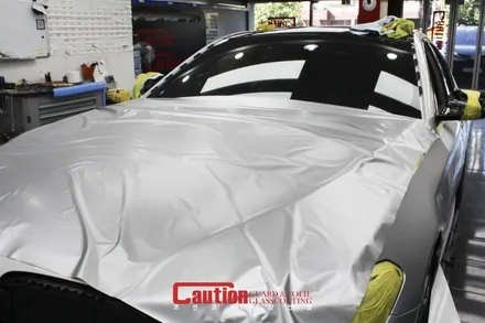 실버애로우의 명성을 빼앗을만한 BMW M550i 사틴실버 전체랩핑 / 동대문,광진구,중랑구