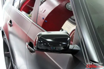 BMW 528i 사틴블랙 전체랩핑 시공, 자동차랩핑 전문 장안동 코션 / 동대문,광진구,중랑구