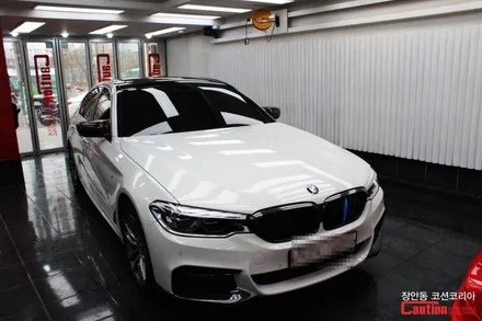 BMW 520d 3M 유광블랙 루프스킨 시공 - 장안동 코션 / 동대문,광진구,중랑구