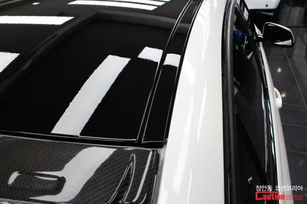 BMW 320d 3M 유광블랙 루프스킨 시공 - 장안동 코션 / 동대문,광진구,중랑구
