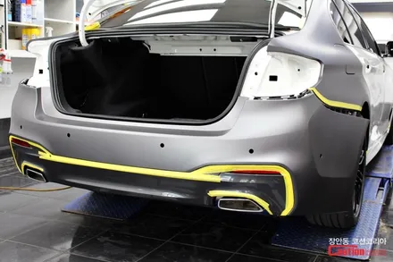 BMW 540i 무광 다크그레이 랩핑, 자동차 랩핑 전문 장안동 코션 / 동대문,광진구,중랑구