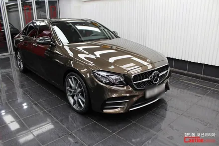 벤츠 E43 AMG 자동차보호필름 PPF 생활보호패키지, 라이트필름 시공 - 장안동 코션 / 동대문,광진구,중랑구