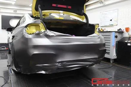 BMW M4 사틴다크그레이 전체랩핑 / 동대문,광진구,중랑구