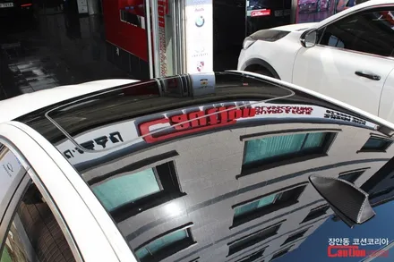BMW 535d 루프스킨 시공, 뛰어난 내구성과 선명한 광택을 자랑하는 KPMF 탑폴리에 ! - 장안동 코션 / 동대문,광진구,중랑구
