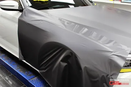 BMW 540i 무광 다크그레이 랩핑, 자동차 랩핑 전문 장안동 코션 / 동대문,광진구,중랑구