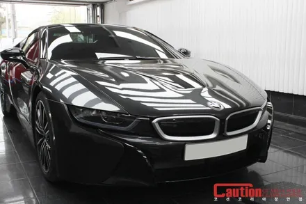 BMW i8 사틴실버 부분랩핑으로 파란색 포인트를 없애봐요~ / 동대문,광진구,중랑구