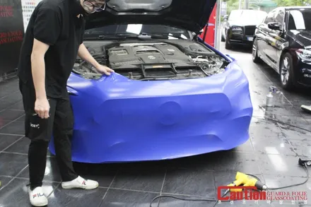 AMG GT63s 눈에띄는 컬러, 이질적인 광택. 사틴다크블루 랩핑 / 동대문,광진구,중랑구