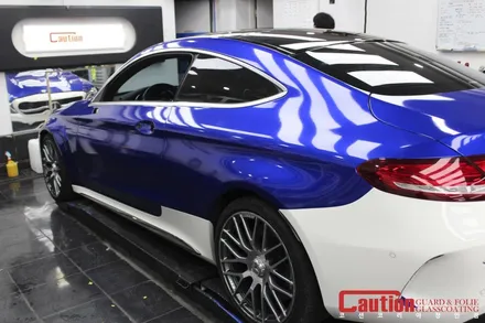 벤츠 C63 AMG 여름에 어울리는 시원한 블루 컬러로 옷을 갈아입자 / 동대문,광진구,중랑구