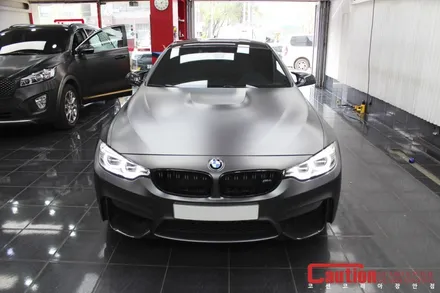 BMW M4 사틴다크그레이 전체랩핑 / 동대문,광진구,중랑구