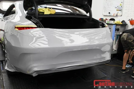 벤츠 S450 쿠페 쿨그레이 전체랩핑 / 동대문,광진구,중랑구