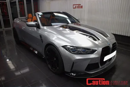 BMW M4 고광택 실버랩핑에 포인트까지! 손상없는 튜닝 자동차랩핑 / 동대문,광진구,중랑구