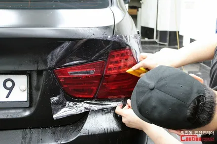 BMW 320i 카스킨 , 사틴블랙 전체랩핑 - 장안동 코션 / 동대문,광진구,중랑구