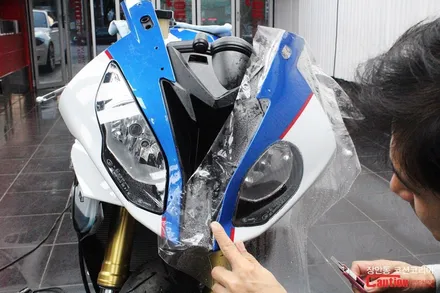 BMW S1000RR 보호필름 시공, 바이크 PPF - 장안동 코션 / 동대문,광진구,중랑구
