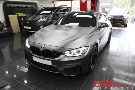 BMW M4 사틴다크그레이 전체랩핑 / 동대문,광진구,중랑구