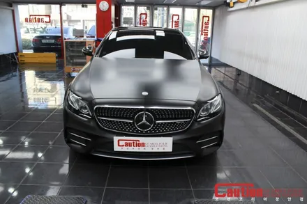 벤츠 E43 AMG 사틴다크 전체랩핑 / 동대문,광진구,중랑구