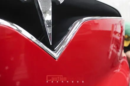 전복되지 않는 SUV. 테슬라 모델X의 카민레드 전체랩핑 / 동대문,광진구,중랑구