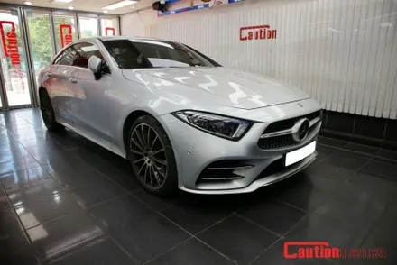 벤츠 CLS450의 감각적인 변화, 사틴블랙 전체랩핑 / 동대문,광진구,중랑구