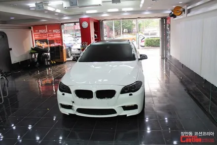 BMW 520d 카스킨 사틴옐로우 전체랩핑 - 장안동 코션 / 동대문,광진구,중랑구
