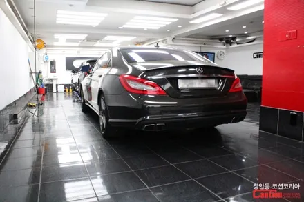 벤츠 CLS 63 AMG 카스킨, 실버크롬랩핑 - 장안동 코션 / 동대문,광진구,중랑구