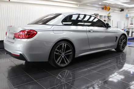 간지의 끝판왕은 역시 흑간지! BMW 430i 컨버터블 사틴블랙 전체랩핑 ! / 동대문,광진구,중랑구