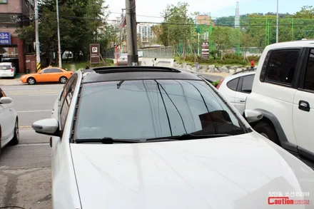 저가 필름으로 루프스킨을 하면 이렇게 됩니다!! 르노삼성 SM5 루프스킨 제거 후 재시공 스토리 - 장안동 코션 / 동대문,광진구,중랑구