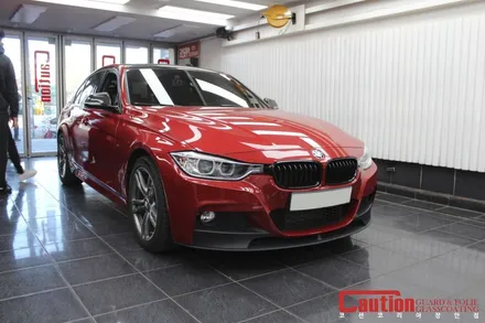 BMW (F30) 320d 엠텍 바디킷도 문제없는 사틴다크그레이 올랩핑 / 동대문,광진구,중랑구