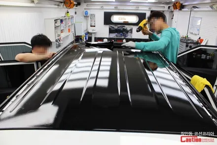 티볼리 투톤스타일 루프스킨, 자동차루프스킨 전문 장안동 코션 / 동대문,광진구,중랑구