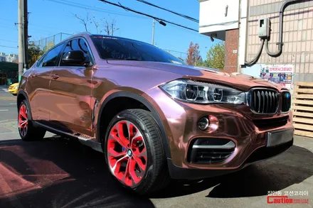 랩핑의 끝판왕 크롬랩핑! 그 중에서도 로즈골드크롬! BMW X6 로즈골드크롬 전체랩핑 시공기 / 동대문,광진구,중랑구