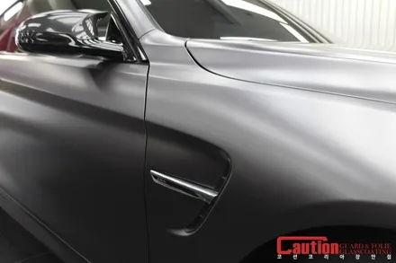 BMW M4 사틴다크그레이 전체랩핑 / 동대문,광진구,중랑구