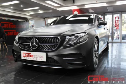 벤츠 E43 AMG 사틴다크 전체랩핑 / 동대문,광진구,중랑구