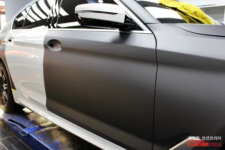 BMW 540i 무광 다크그레이 랩핑, 자동차 랩핑 전문 장안동 코션 / 동대문,광진구,중랑구