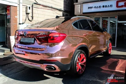 랩핑의 끝판왕 크롬랩핑! 그 중에서도 로즈골드크롬! BMW X6 로즈골드크롬 전체랩핑 시공기 / 동대문,광진구,중랑구