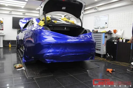 벤츠 C63 AMG 여름에 어울리는 시원한 블루 컬러로 옷을 갈아입자 / 동대문,광진구,중랑구