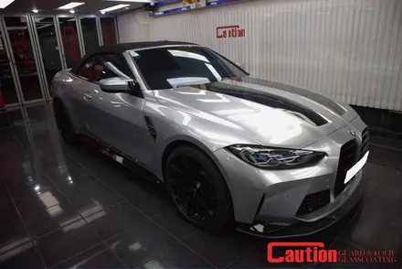 BMW M4 고광택 실버랩핑에 포인트까지! 손상없는 튜닝 자동차랩핑 / 동대문,광진구,중랑구