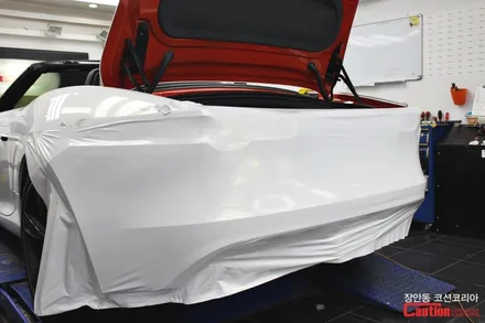 재규어 F-Type S : F-타입 S 컨버터블 전체랩핑 - 장안동카스킨 코션 / 동대문,광진구,중랑구