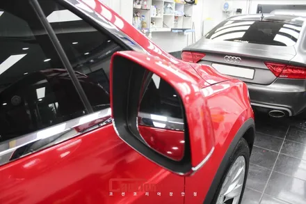 전복되지 않는 SUV. 테슬라 모델X의 카민레드 전체랩핑 / 동대문,광진구,중랑구