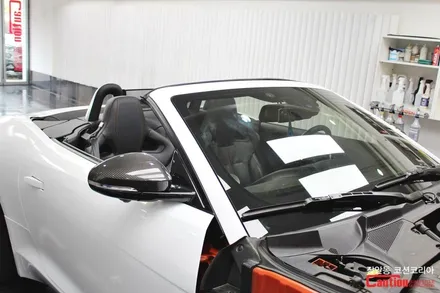재규어 F-Type S : F-타입 S 컨버터블 전체랩핑 - 장안동카스킨 코션 / 동대문,광진구,중랑구