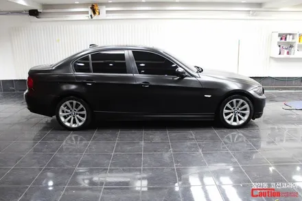 BMW 320i 카스킨 , 사틴블랙 전체랩핑 - 장안동 코션 / 동대문,광진구,중랑구
