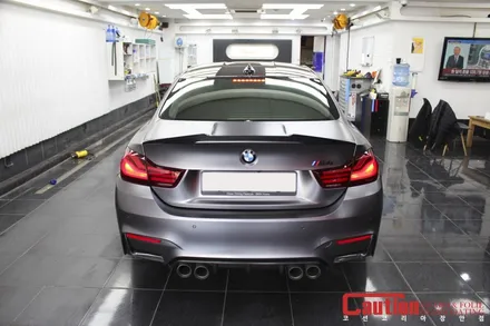 BMW M4 사틴다크그레이 전체랩핑 / 동대문,광진구,중랑구