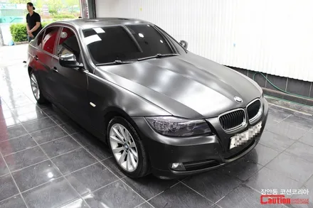 BMW 320i 카스킨 , 사틴블랙 전체랩핑 - 장안동 코션 / 동대문,광진구,중랑구