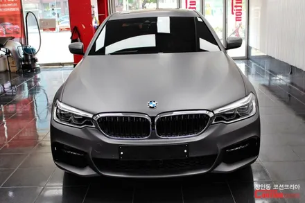 BMW 540i 무광 다크그레이 랩핑, 자동차 랩핑 전문 장안동 코션 / 동대문,광진구,중랑구