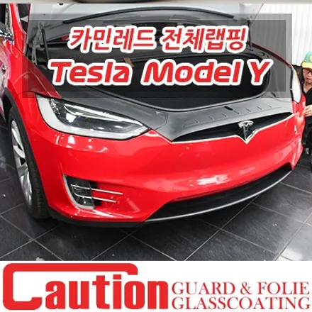 전복되지 않는 SUV. 테슬라 모델X의 카민레드 전체랩핑 / 동대문,광진구,중랑구