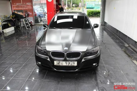 BMW 320i 카스킨 , 사틴블랙 전체랩핑 - 장안동 코션 / 동대문,광진구,중랑구
