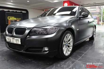 BMW 320i 카스킨 , 사틴블랙 전체랩핑 - 장안동 코션 / 동대문,광진구,중랑구