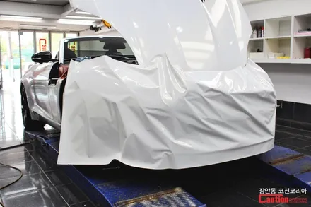 재규어 F-Type S : F-타입 S 컨버터블 전체랩핑 - 장안동카스킨 코션 / 동대문,광진구,중랑구