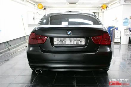 BMW 320i 카스킨 , 사틴블랙 전체랩핑 - 장안동 코션 / 동대문,광진구,중랑구