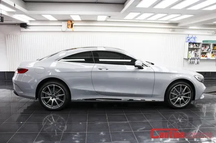 벤츠 S450 쿠페 쿨그레이 전체랩핑 / 동대문,광진구,중랑구