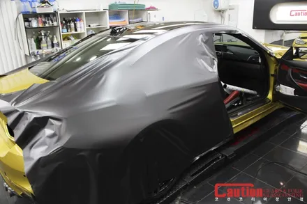 BMW M4 사틴다크그레이 전체랩핑 / 동대문,광진구,중랑구