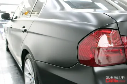 BMW 320i 카스킨 , 사틴블랙 전체랩핑 - 장안동 코션 / 동대문,광진구,중랑구